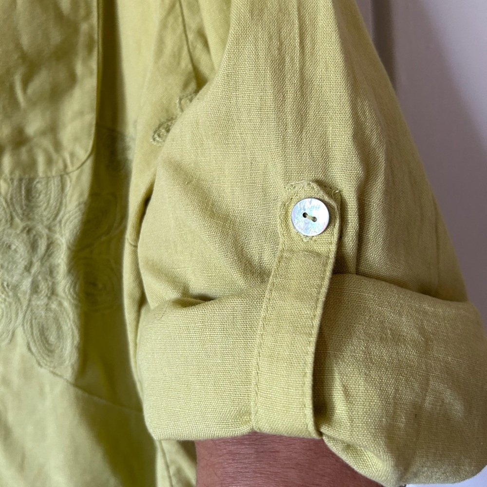 Soft Surroundings Livvie Cotton/Linen Blend Top - Picture 7 of 8
